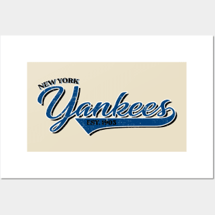 Vintage New York Yankees est 1930 Posters and Art